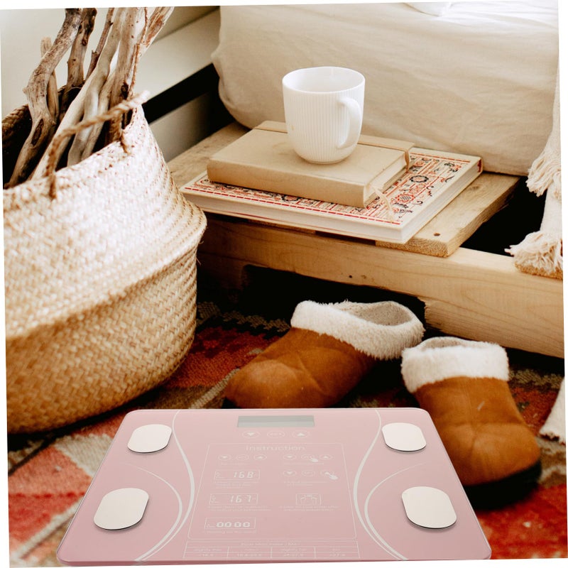 Smart Digital Bathroom Scale No Battery Needed Durable Accurate Weight Scale Pink - Image 4