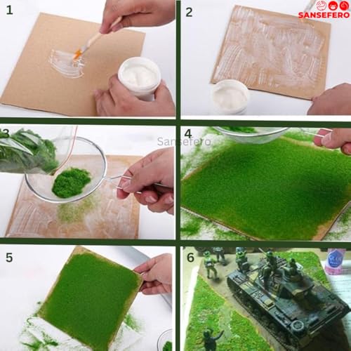 SANSEFERO Premier Plants Artificial Moss Powder Fake Green Grass Powder for Aquarium Landscape and Decoration (100 Gram) - Image 3