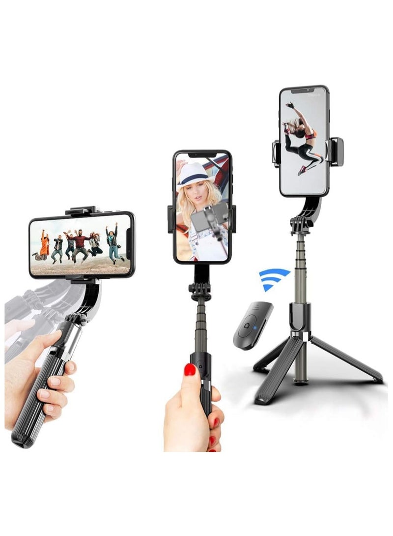 GTS-One Gimbal Stabilizer for iPhone Android Smartphone, Anti-Shake Foldable Gimba, Tripod Phone Holder, Handheld Selfie Stick Vlog Youtuber Live Video TikTok - Image 1