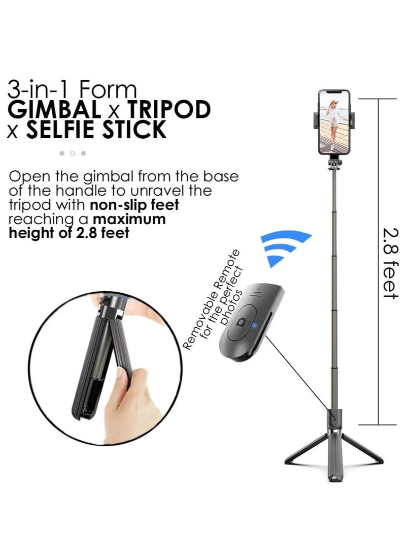 GTS-One Gimbal Stabilizer for iPhone Android Smartphone, Anti-Shake Foldable Gimba, Tripod Phone Holder, Handheld Selfie Stick Vlog Youtuber Live Video TikTok - Image 5