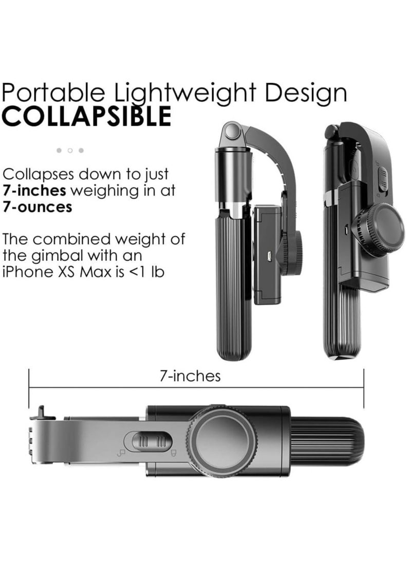 GTS-One Gimbal Stabilizer for iPhone Android Smartphone, Anti-Shake Foldable Gimba, Tripod Phone Holder, Handheld Selfie Stick Vlog Youtuber Live Video TikTok - Image 3