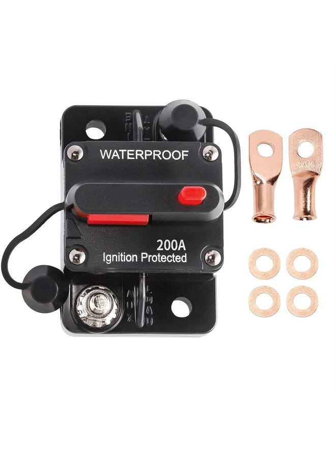 Generic Circuit Breaker for Boat Trolling Motor Marine ATV Trailer Vehicles Stereo Audio Electronic Battery Solar System Inline Fuse with Manual Reset Switch Waterproofing (Size : 50A) - Image 1