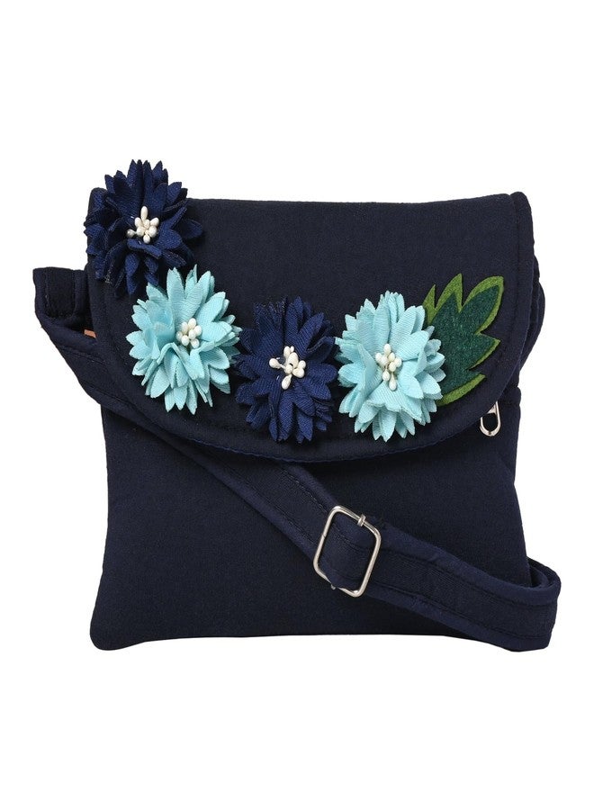 Coco Candy Women's Casual Lightweight Stylish Handbag | Floral Navy Blue Sling Bag for Women - Perfect for Daily Use - Image 1