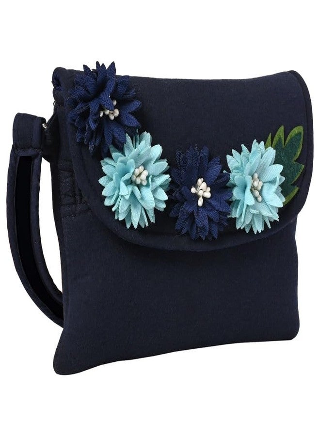 Coco Candy Women's Casual Lightweight Stylish Handbag | Floral Navy Blue Sling Bag for Women - Perfect for Daily Use - Image 3