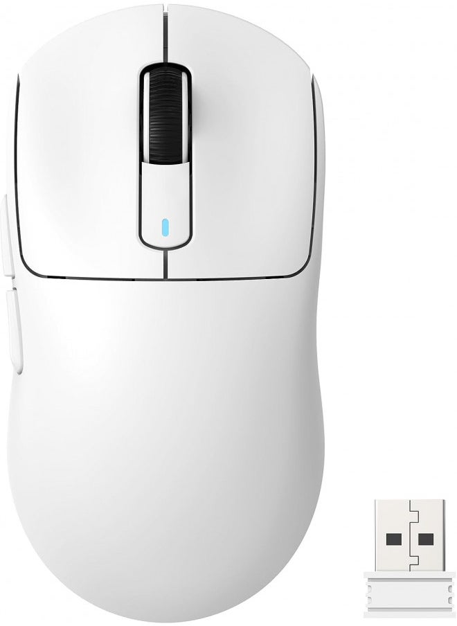 Attack Shark - ATTACK SHARK X3 Lightweight Wireless Gaming Mouse with Tri-Mode 2.4G/USB-C Wired/Bluetooth,Up to 26K DPI, PAW3395 Optical Sensor,Kailh GM8.0 Switch,5 programmable Buttons for PC/Laptop/Win/Mac(White) - Image 1