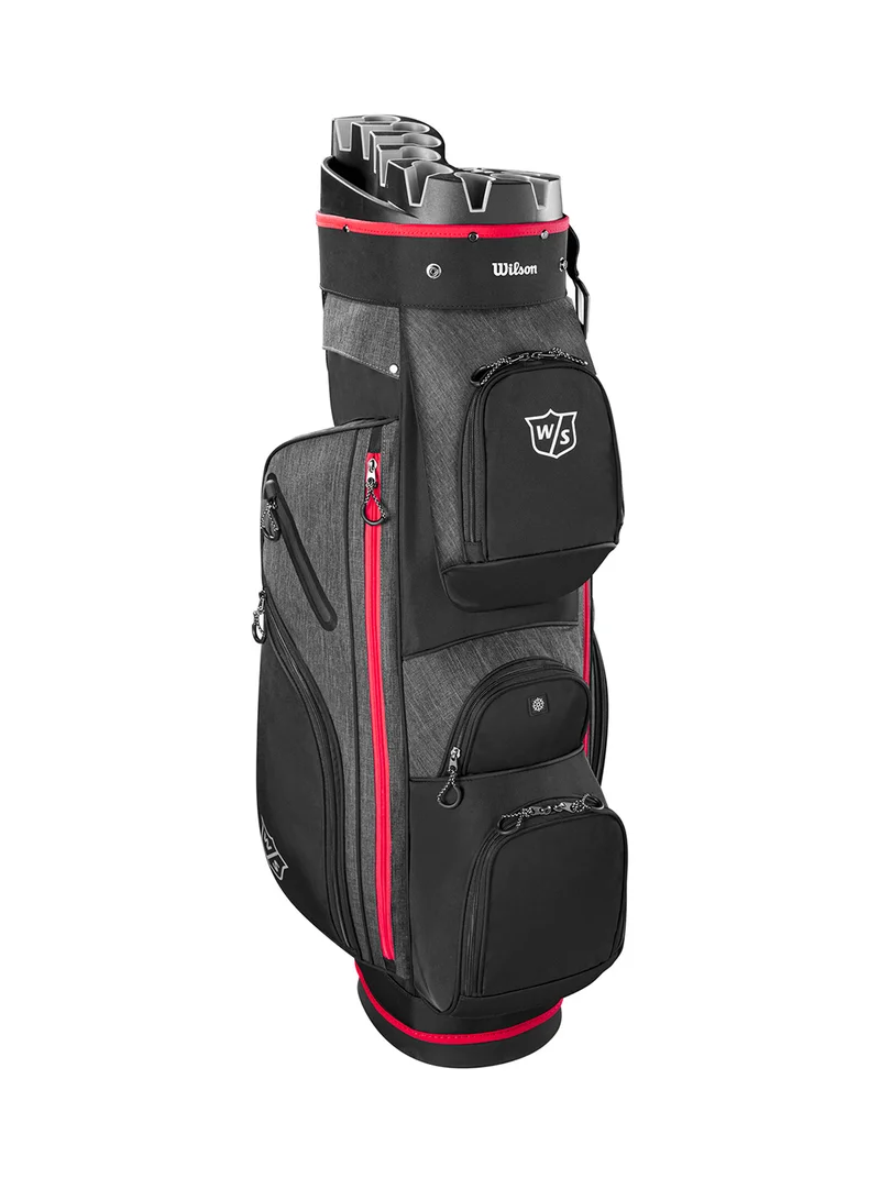 Wilson Staff I Lock III Golf Cart Bag, Black/ Red