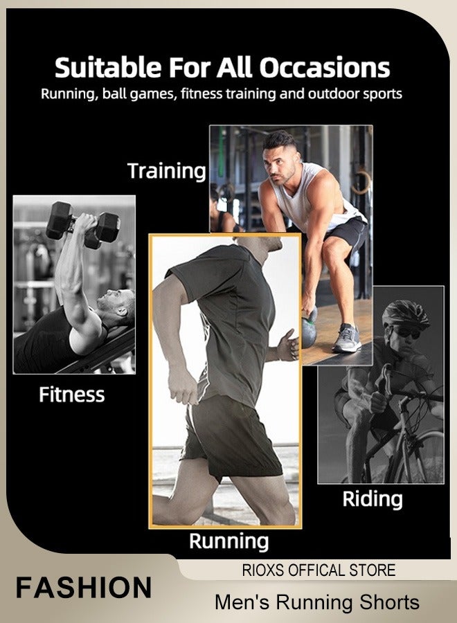 Men's Running Shorts, Athleisure Unlined Shorts, Athletic Lightweight Shorts, Breathable Quick-Drying Fitness Short Pants with Zippered Pockets, Moisture-Wicking Sports Shorts For Men, Comfzy Shorts For Exercises/ Daily Wear- Grey Shorts For Men image 5