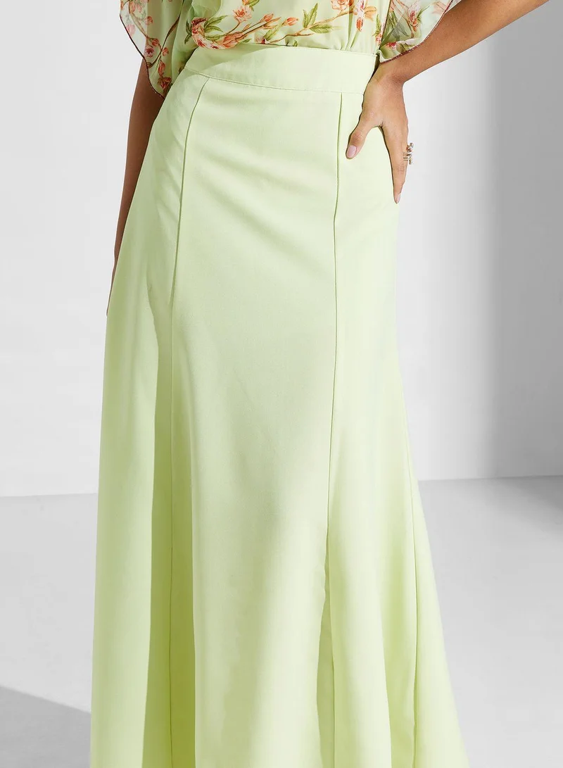 Golden Apple High Waist Tiered Skirt