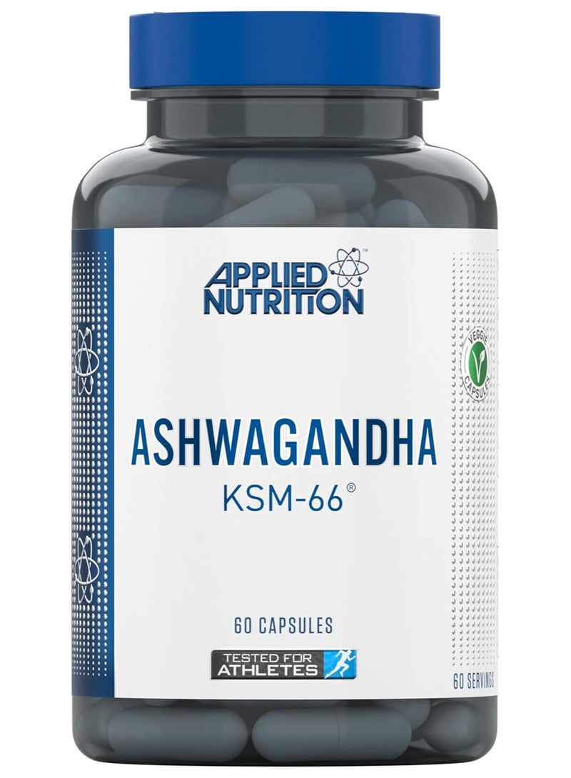 Applied Nutrition Ashwagandha KSM-66 - 60 capsules - 60 serving - Unflavored - Image 1