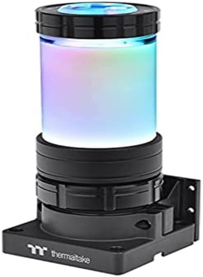Thermaltake Pacific DIY PR12-D5 Plus 250ml 5-Speed Adjustable D5 Pump/Reservoir Combo, 360-degree Rotary Cap, 16.8 Million Illumination Colors - Black