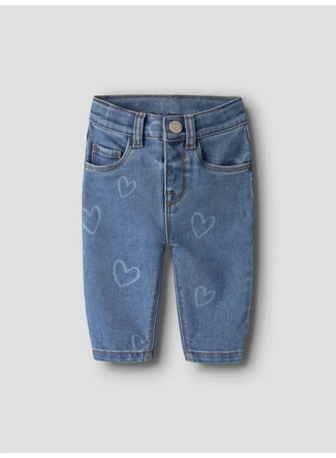 NAME IT Kids Mom-Fit All-Over Print Jeans