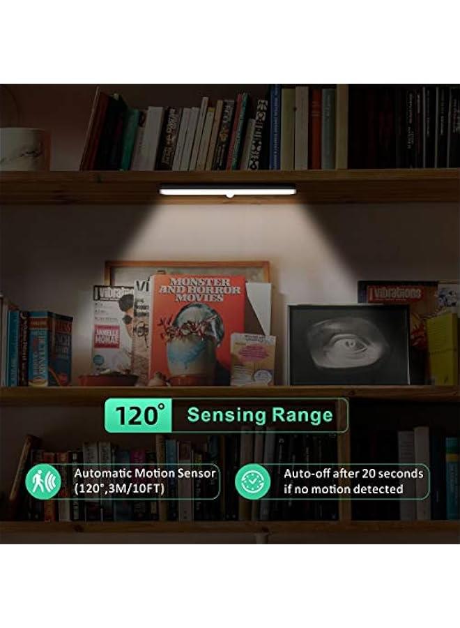 رينكس مصاح خزاة LED 2 قطعة ، 14 لمة LED اللو الأيض ، ضوء مستشعر الحركة للحمام والممر والدرج ، شح USB ، وضع الطوارئ SOS وتعتيم متدرج - Image 2