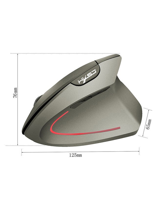 NIBEMINENT Wireless Mouse Grey/Black/Orange - Image 2