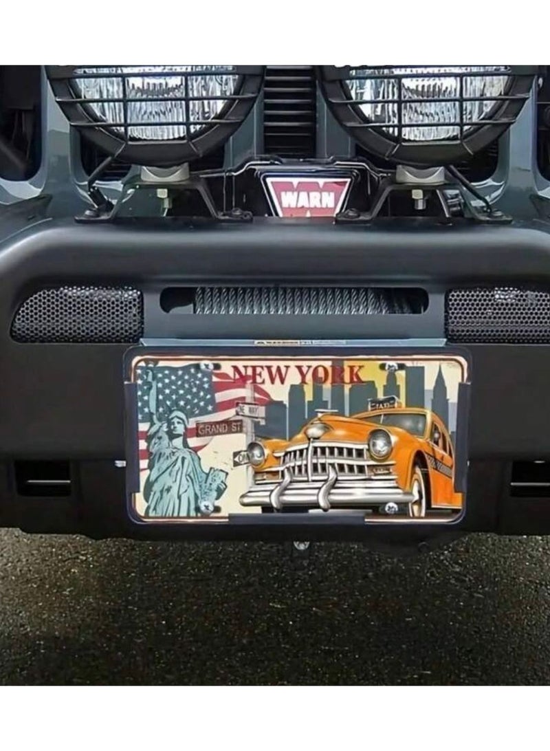 Classic design car metal license plate for decoration - Image 3