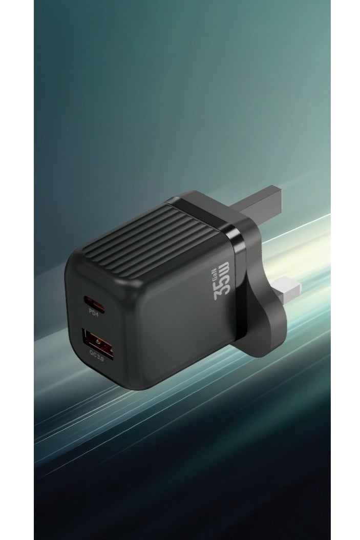 GREEN LION Ultra Compact Gan Wall Charger / Fast Charger / Quick Charge PD+QC 35W - Image 3