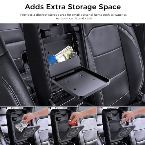 DIAMOOKY Metal Center Console Hidden Organizer for Jeep Wrangler JL JLU 2018-2026 & Gladiator JT 2020 2021 2022 2023 2024 2025 2026 Accessories Armrest Hidden Center Console Storage Box W/Keys, Star - Image 2