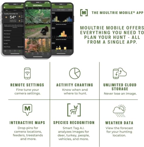 Moultrie Edge Cellular Trail Camera Nationwide 4G LTE HD VideoAudio Built in Memory Cloud Storage - Image 3