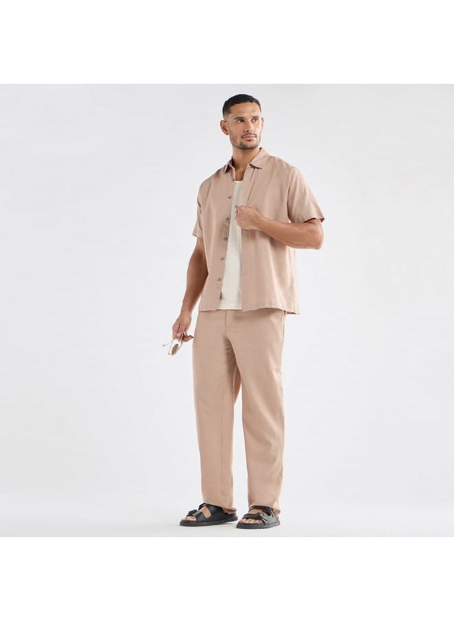 FAV Regular Fit Solid Shirt with Short Sleeves  - Image 2