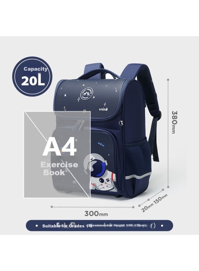 Ninth Castle The Ninth Castle Elementary School Backpack For Boys And Girls Grades 1-3 Children's Spine-protecting Lightweight Integrated Backpack - Image 5