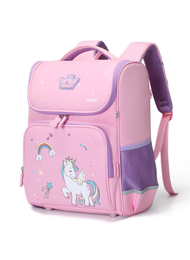 Ninth Castle The Ninth Castle Elementary School Backpack For Boys And Girls Grades 1-3 Children's Spine-protecting Lightweight Integrated Backpack - Image 4