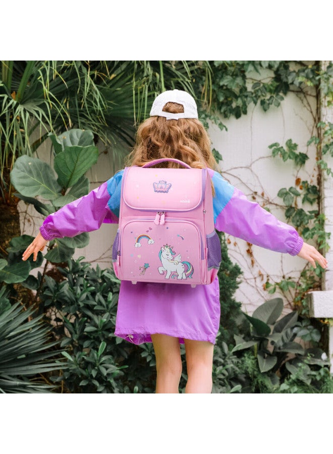 Ninth Castle The Ninth Castle Elementary School Backpack For Boys And Girls Grades 1-3 Children's Spine-protecting Lightweight Integrated Backpack - Image 2