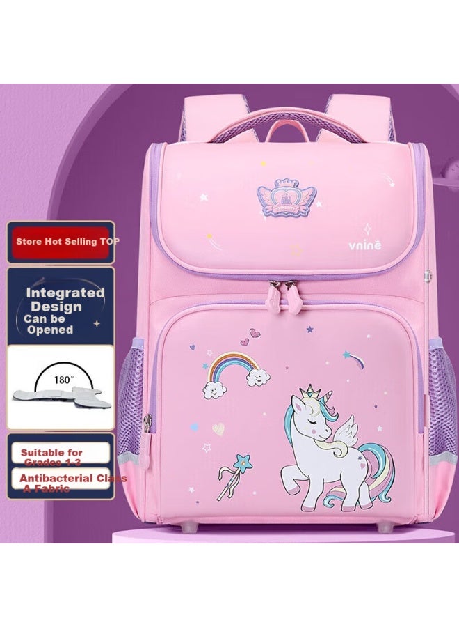 Ninth Castle The Ninth Castle Elementary School Backpack For Boys And Girls Grades 1-3 Children's Spine-protecting Lightweight Integrated Backpack - Image 1