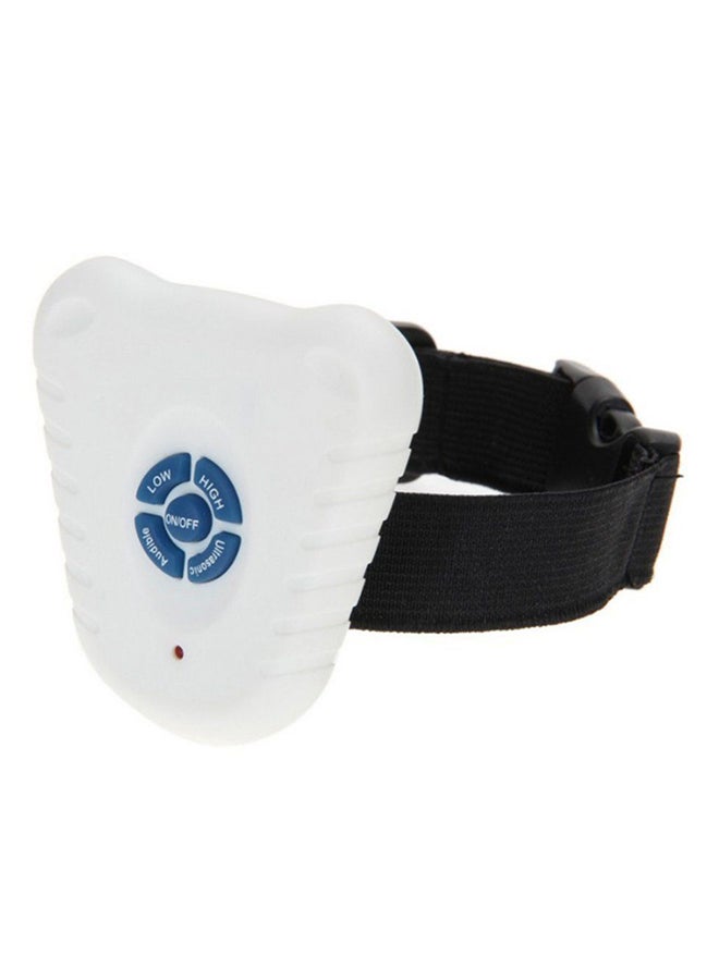 Anti Barking Electric Shock Vibration Collar White/Black - Image 2