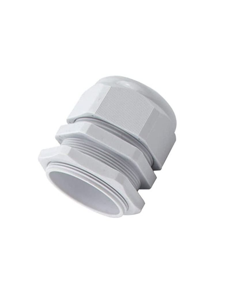 Armoured Cable Gland Kit for Outdoor Sockets and Junction Boxes & Industrial Use with Lock Nut PVC Shroud and Earth Tag (40L, BW) - Image 3