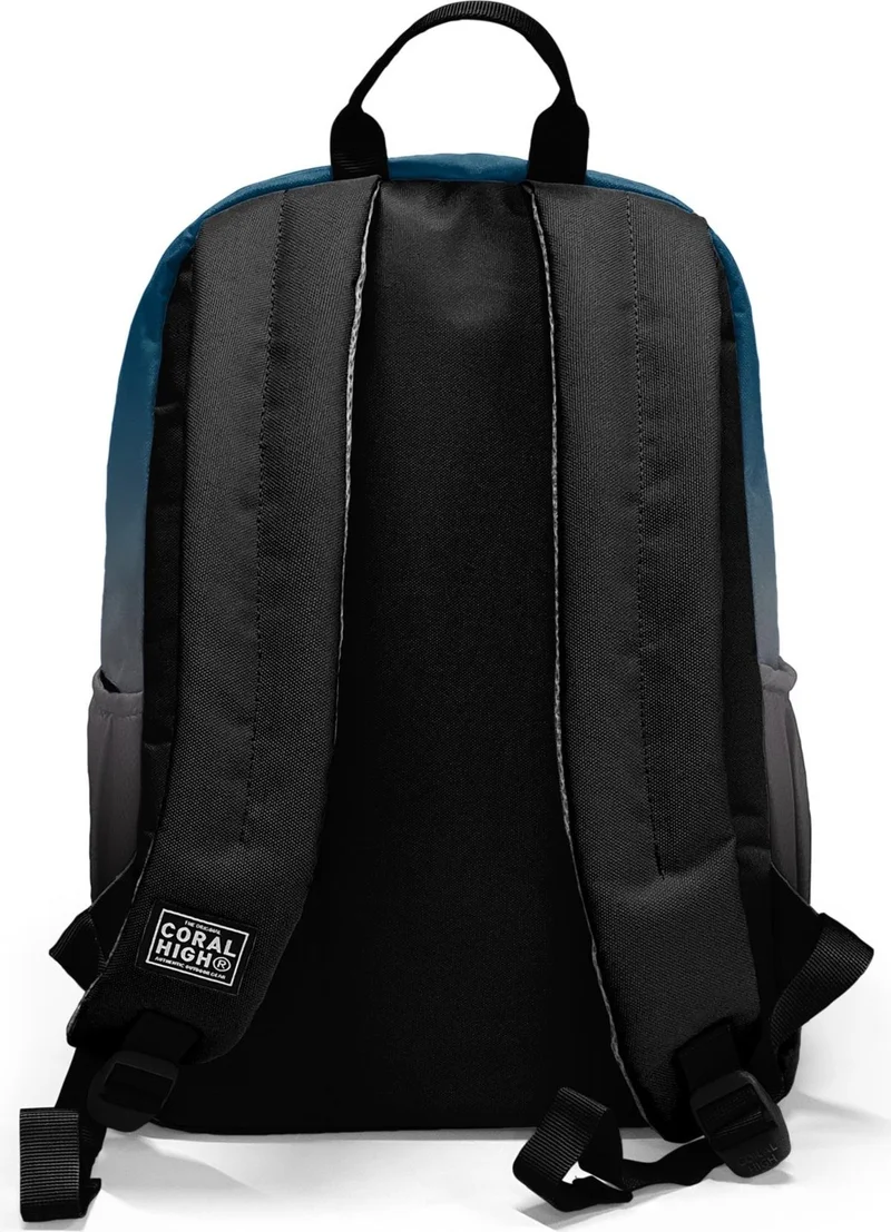 كورال هاي Dark Grey Color Transitional Four Compartment School Backpack 23642