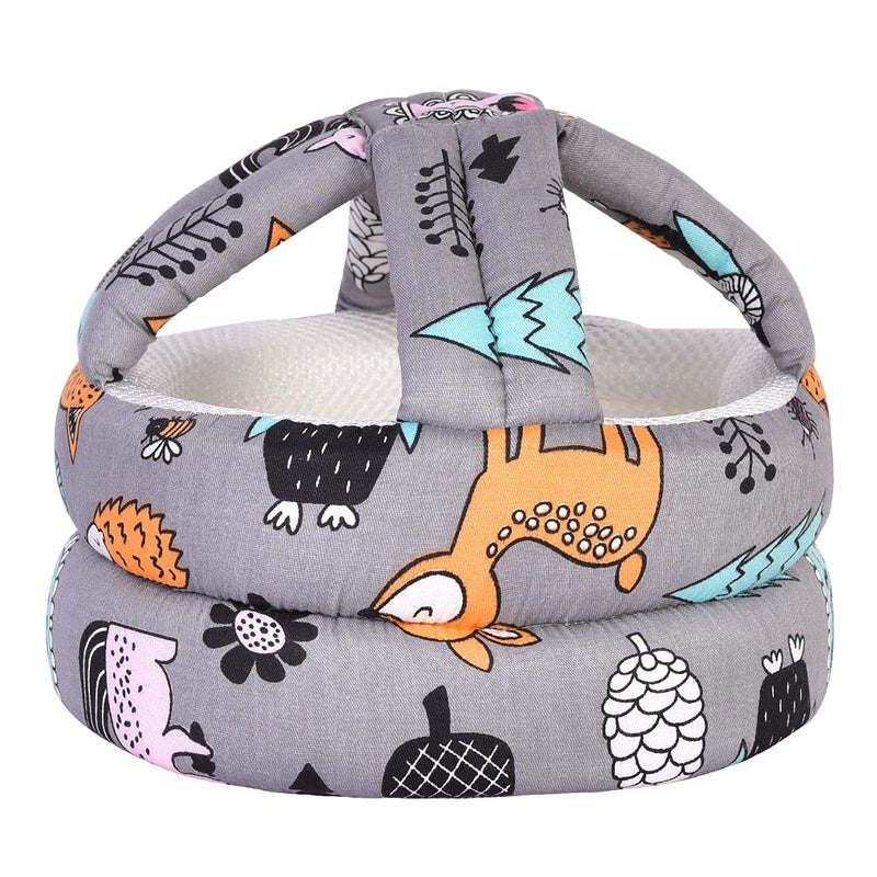 Umtiti Baby Adjustable Helmet, Lightweight and Soft, Great for Baby Learning to Walk and Crawl. Forest,Gray - Image 1