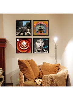 ONE WALL ONE WALL Vinyl Record Frame Play & Display Album Frames for Vinyl Records 12 x 12 Inch, Solid Wood Frame Mount on Wall Display Vinyl LP Covers with Clear Acrylic Front, Black  - Image 5