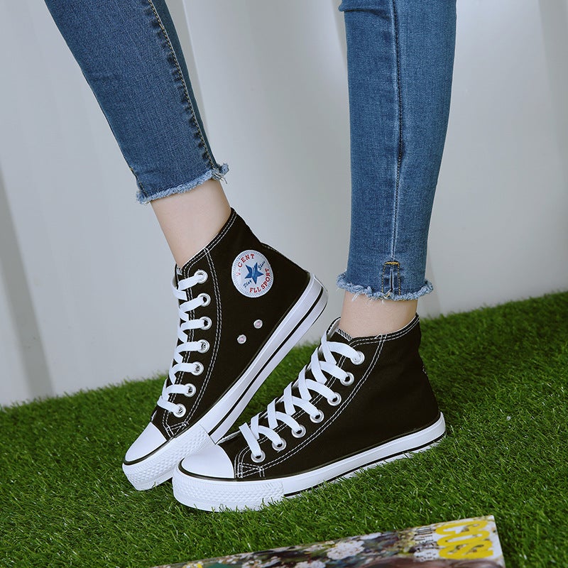 Korean Casual Couple Sneakers Black 