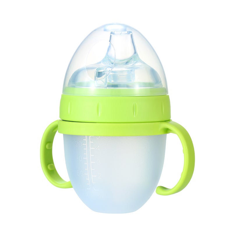 150ml/ 5oz Baby Water Bottle with Straw Wide Mouth Milk Feeding Bottles Leak Proof No Smelling Portable Straw Cups for Babies Toddlers Children Easy to Use - Image 2