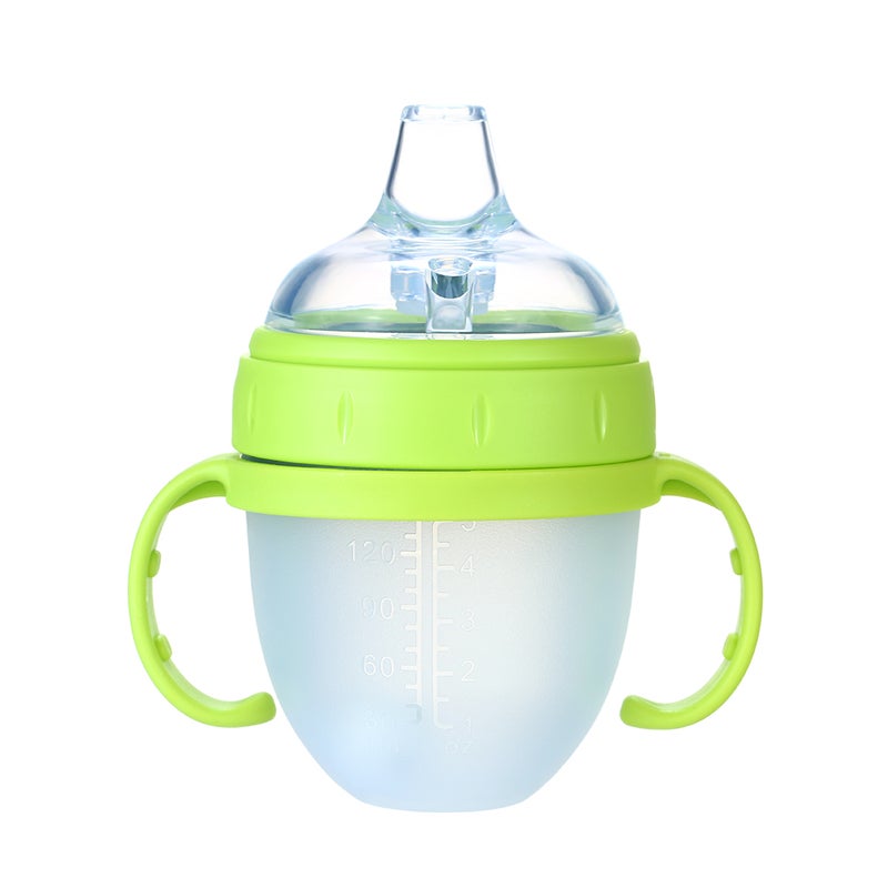 150ml/ 5oz Baby Water Bottle with Straw Wide Mouth Milk Feeding Bottles Leak Proof No Smelling Portable Straw Cups for Babies Toddlers Children Easy to Use - Image 3