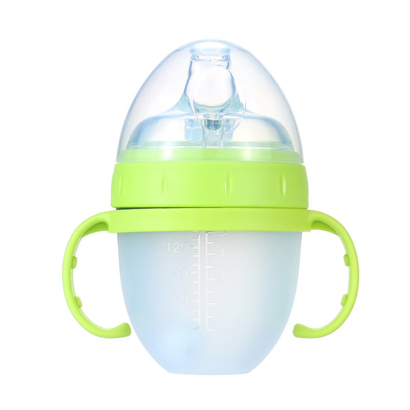 150ml/ 5oz Baby Water Bottle with Straw Wide Mouth Milk Feeding Bottles Leak Proof No Smelling Portable Straw Cups for Babies Toddlers Children Easy to Use - Image 1