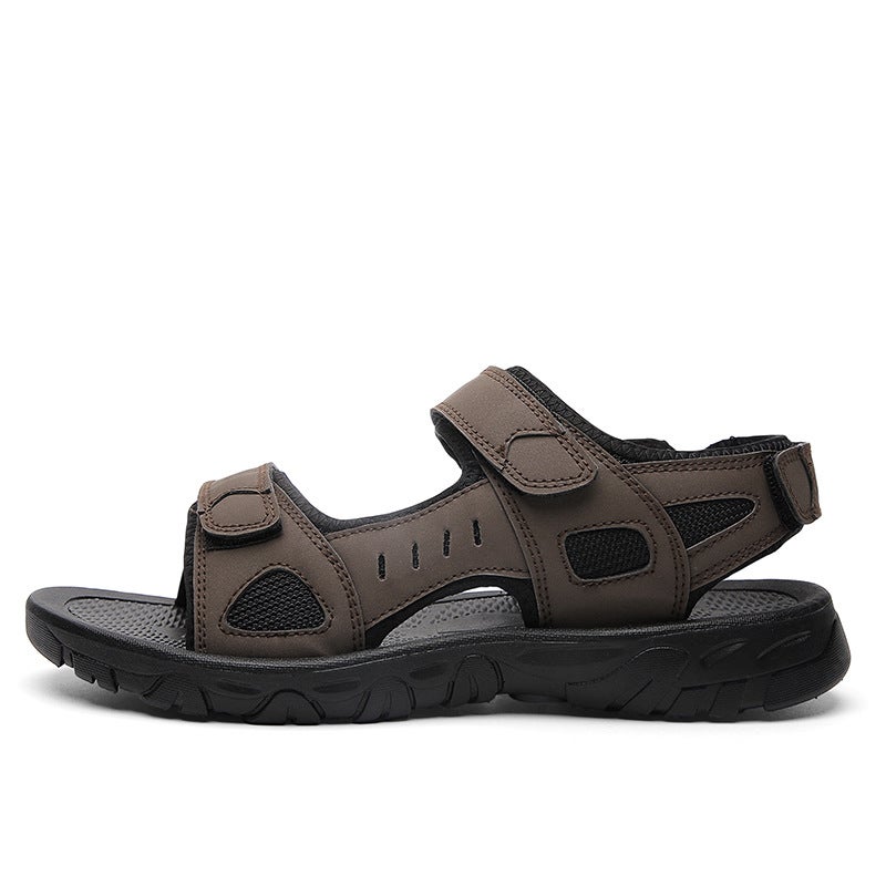2024 Summer Plus Size Beach Shoes Thick Sole Non-Slip Retro Sandals Open Toe Wading Men'S Shoes Lightweight Breathable Casual Shoes - Image 1