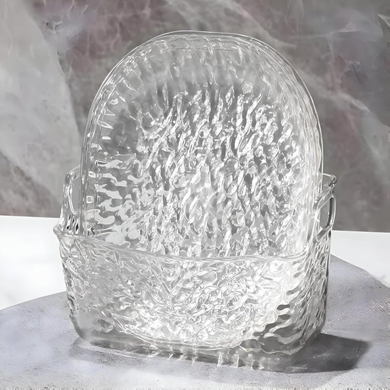 Serving plates-a stylish 6-piece acrylic plate set with a plate for snacks, fruits, salad and cake, shock-resistant and Unbreakable for daily use and special occasions.