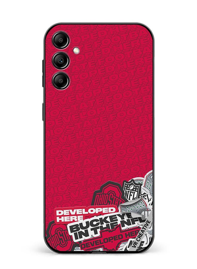 VR CREATIVE Protective Case Cover For Samsung Galaxy A14 5G/A14 Multiple Logo Sticker Design Multicolour - Image 1