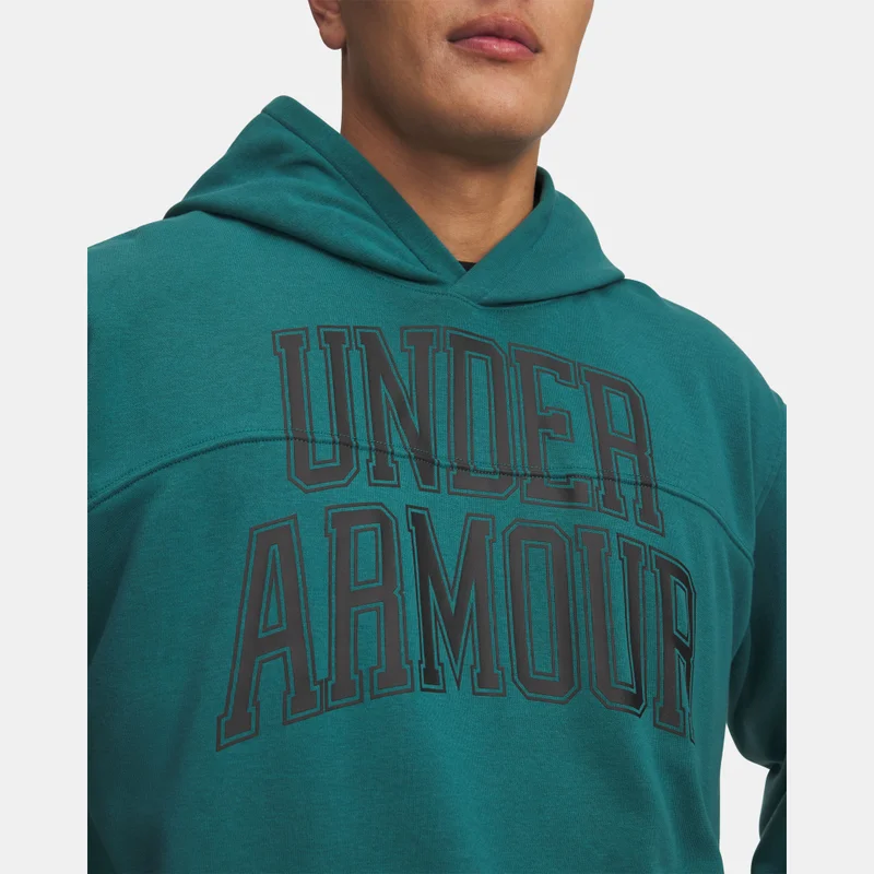 Under Armour Green Men's Rival Graphic Hoodie for Men | Best Price UAE