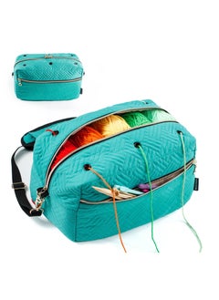 Excefore Crochet Bag Organizer, Yarn Storage Organizer, Yarn Bag for Crocheting, Crochet Accessories, Yarn Holder for Crochet Accessories, Knitting Needles, Crochet Hooks, Crocheting & Knitting Gifts  - Image 1