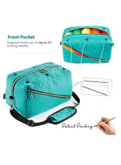 Excefore Crochet Bag Organizer, Yarn Storage Organizer, Yarn Bag for Crocheting, Crochet Accessories, Yarn Holder for Crochet Accessories, Knitting Needles, Crochet Hooks, Crocheting & Knitting Gifts  - Image 3