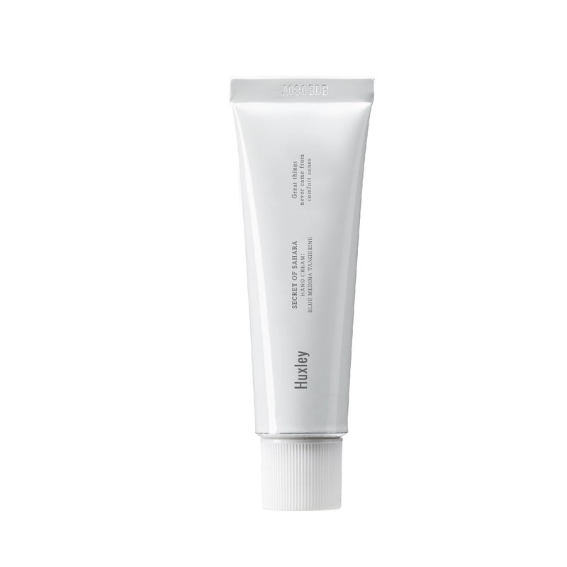 Huxley Secret of Sahara Hand Cream 30ml | Hydrates, Nourishes & Softens Skin | Non-Greasy Moisturizer that Soothes and Softens Hands | Hand Cream for Women & Men (1.01 Fl Oz, Blue Medina Tangerine)
