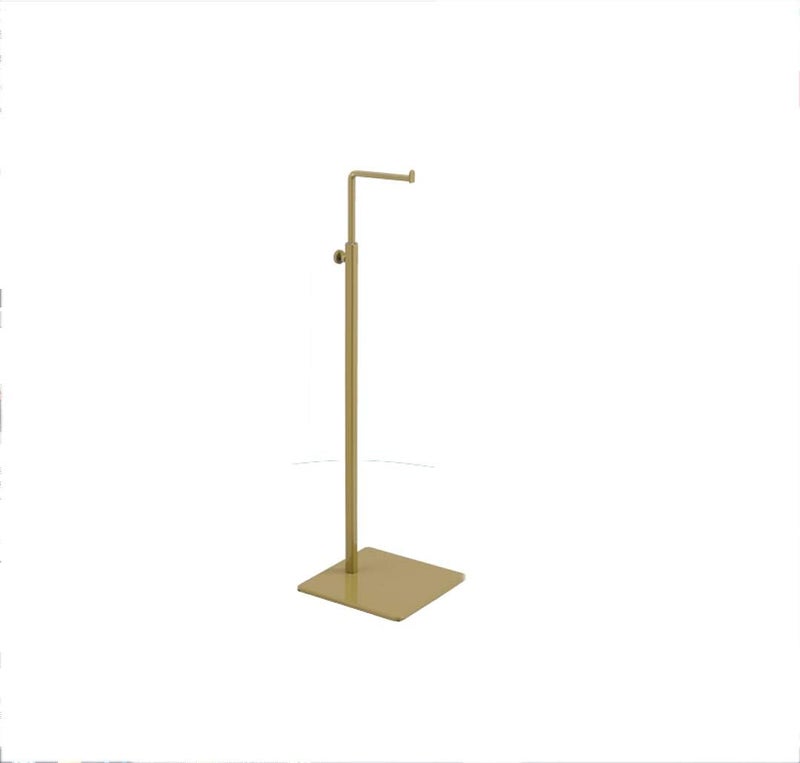 BNN Adjustable Metal Handbag Rack Tabletop Handbag Purse Display Stand Single Hook Bag Stand Holder (Gold) - Image 1