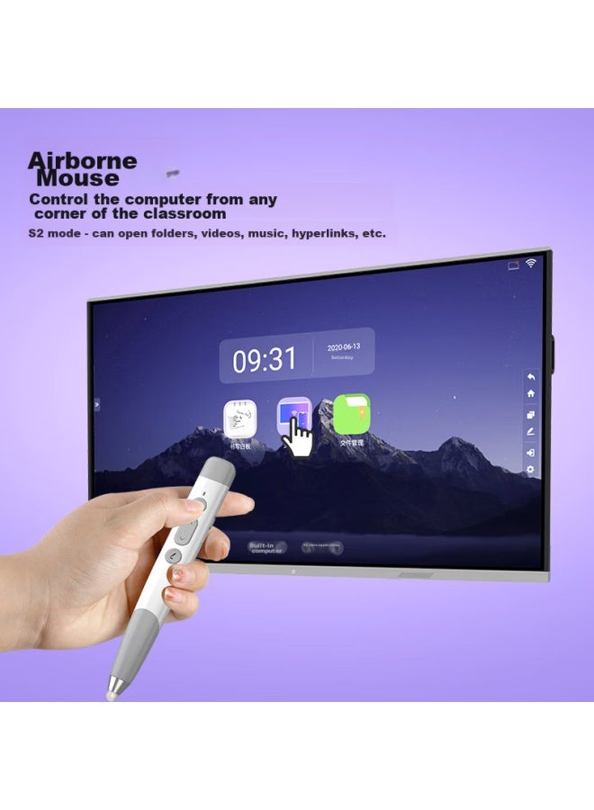 Whist F21 Wireless Microphone, Ppt Page-turning Pen, Multi-functional Telescopic Pointer For Teachers, Compatible With Seewo Whiteboard, Touch-sensitive Writing Pen, Multimedia Presentation, Led Screen, Dual Laser Pointer - Image 2