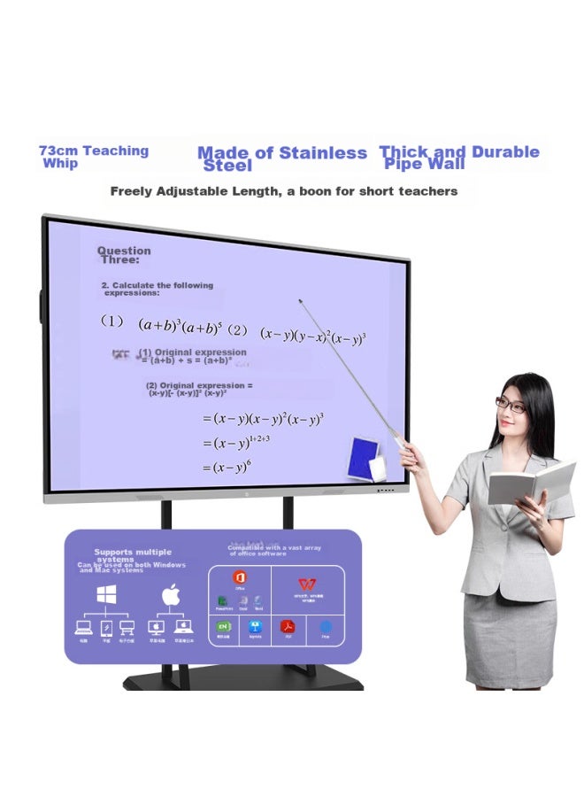 Whist F21 Wireless Microphone, Ppt Page-turning Pen, Multi-functional Telescopic Pointer For Teachers, Compatible With Seewo Whiteboard, Touch-sensitive Writing Pen, Multimedia Presentation, Led Screen, Dual Laser Pointer - Image 3