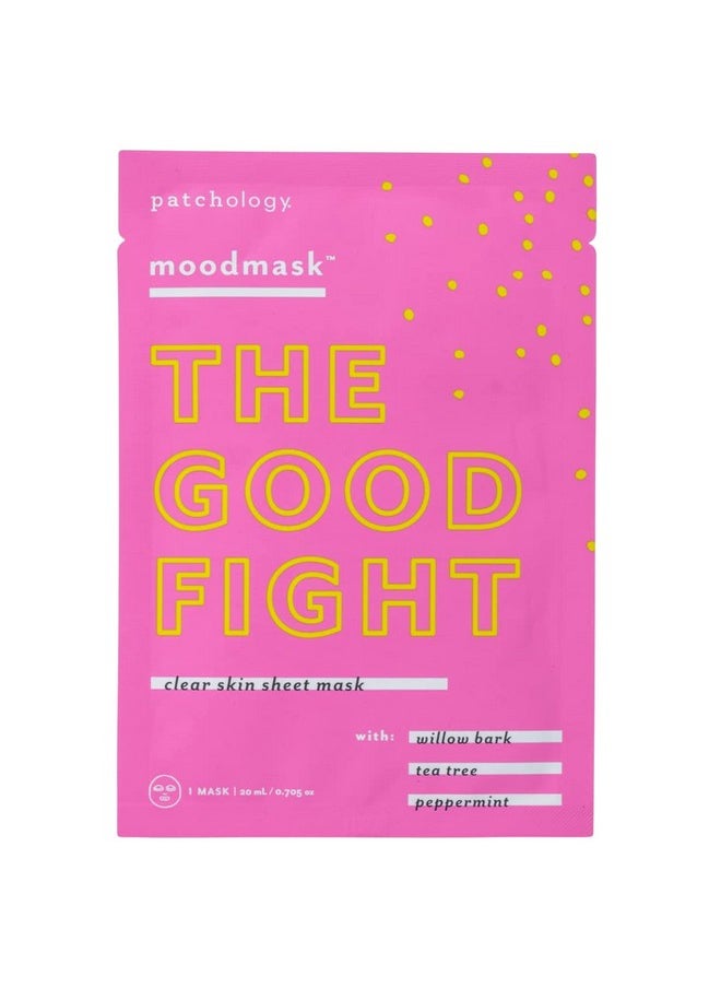 Patchology Moodmask The Good Fight Facial Sheet Mask - Men And Women Face Masks Skincare Sheet For Moisturizing, Hydrating, And Clear Skin - Best Face Sheets Moisturizer (1 Count)  - Image 1