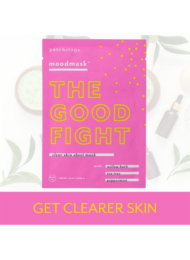Patchology Moodmask The Good Fight Facial Sheet Mask - Men And Women Face Masks Skincare Sheet For Moisturizing, Hydrating, And Clear Skin - Best Face Sheets Moisturizer (1 Count)  - Image 3