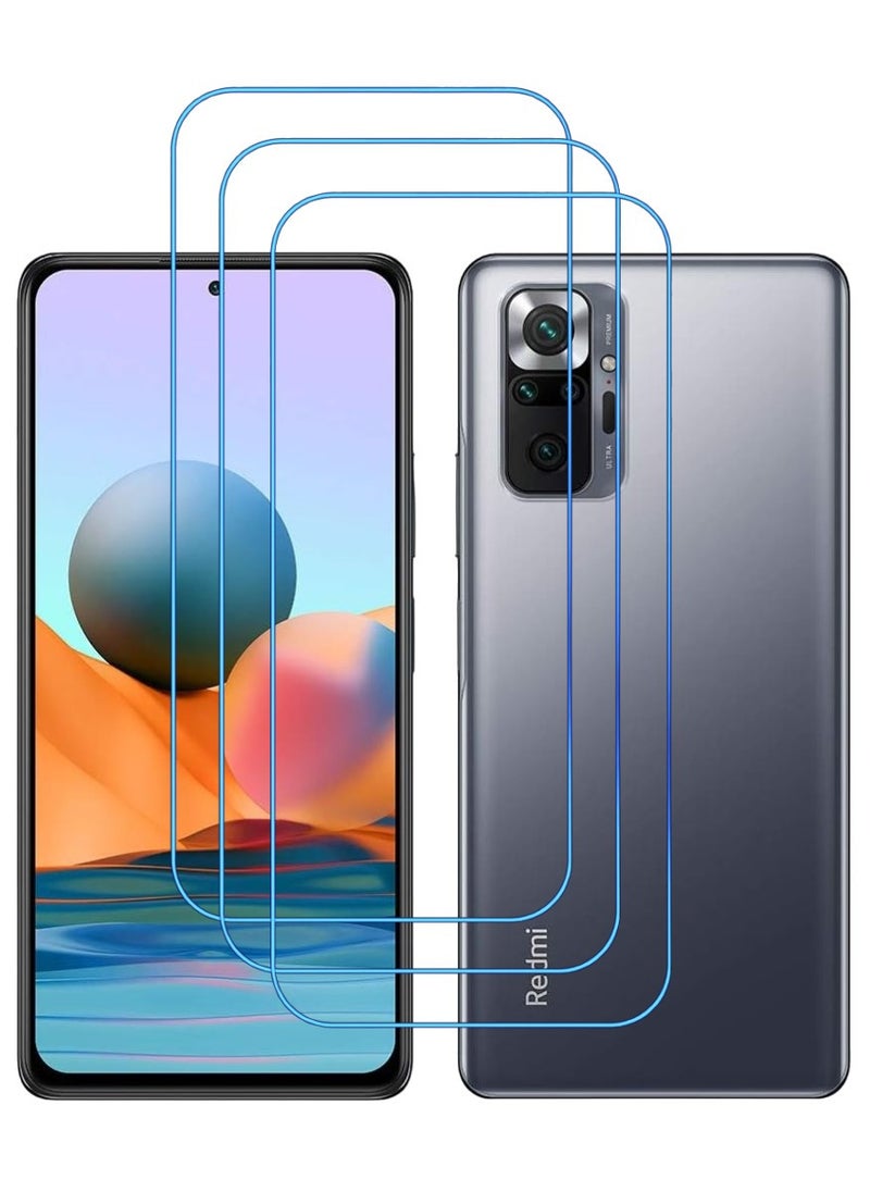 ACLIX 3 Pieces Antistatic ESD Dustproof Premium Quality High Definition Clear Tempered Glass Screen Protector Designed For Xiaomi Redmi Note 10 Pro - Image 1