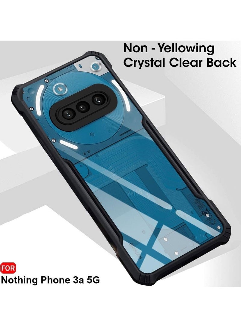 Case for Nothing Phone 3a Shockproof Crystal Clear Hard Back Cover Anti-Yellowing Case 360 Degree Protection TPU Bumper Transparent Back Cover Case for Nothing Phone 3a - Image 3