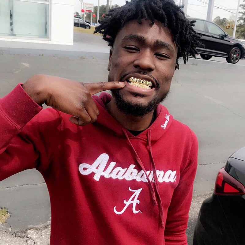 TOPGRILLZ Grillz Gold Poker Grills for Your Teeth Heart Hip Hop Grillz Teeth Men Diamond Grillz for Men Women 18K Gold Plated Hustla Teeth Grillz Gold Jewelry Rapper Costume(Poker) - Image 5